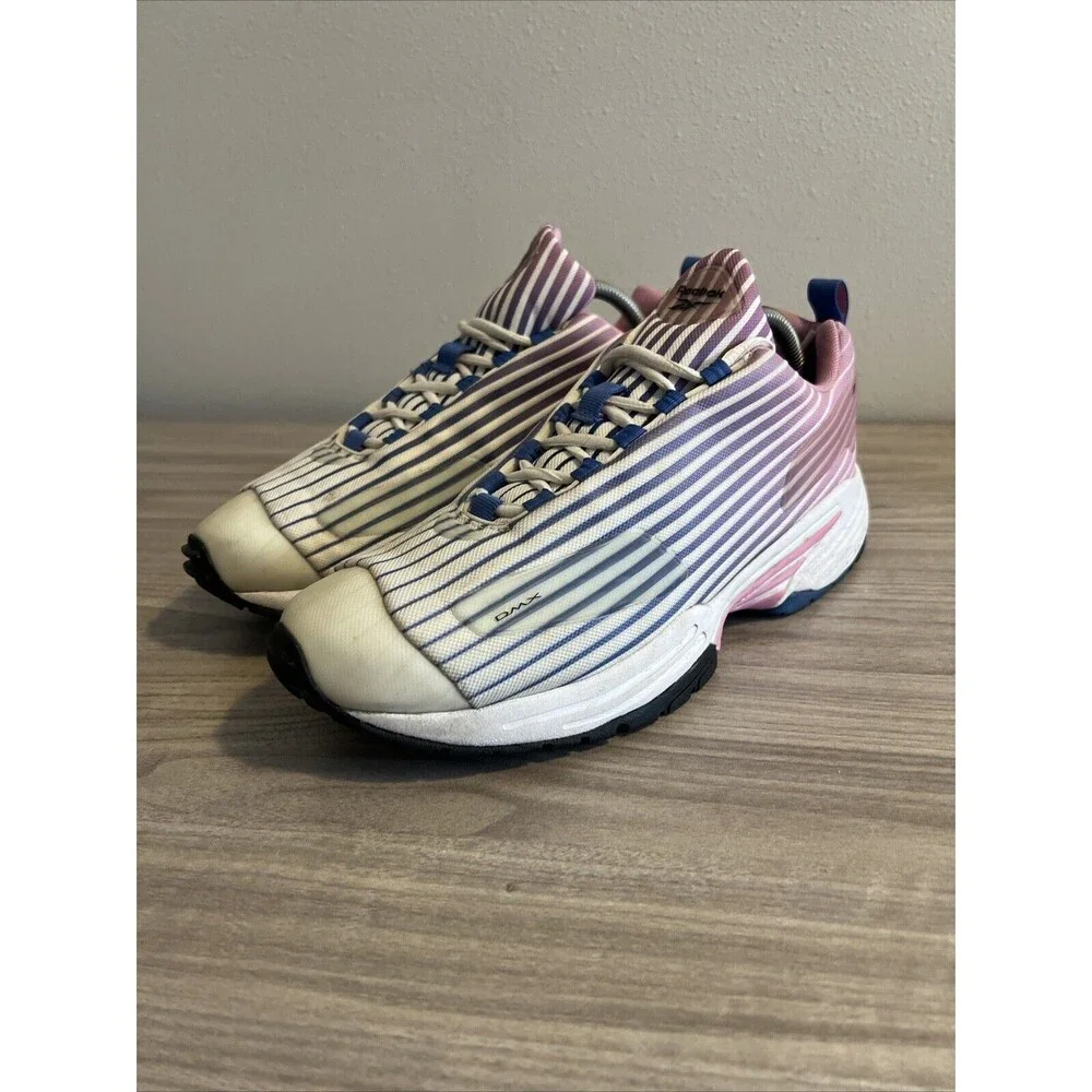 Size 11 - Reebok DMX Thrill Jasmine Pink Blue Blast Running‎ Shoes Sneakers